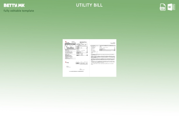 Модерен стил USA Entergy сметки за електрична енергија (страници).